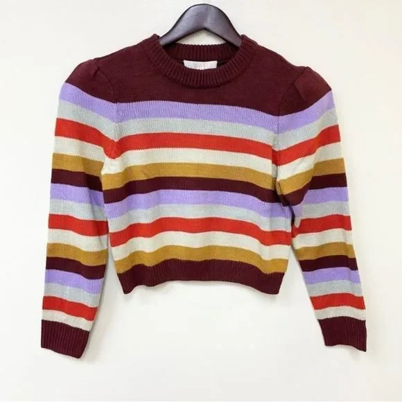 Wayf Emma Stripe Long Sleeve Sweater Small - Picture 3 of 9